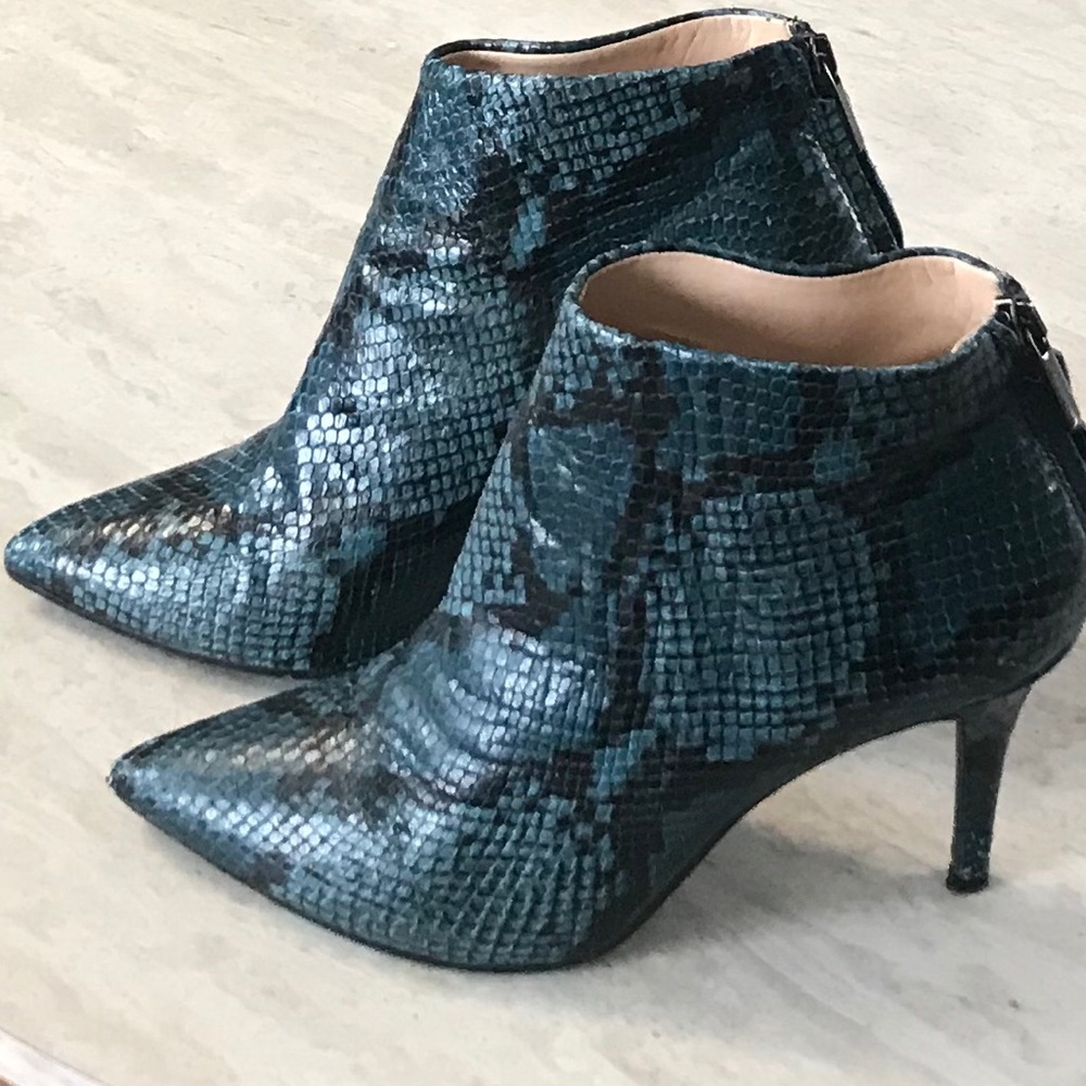 Bianca Di Snake Print Booties Size 10